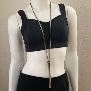 Necklace 23”L knotted tassel